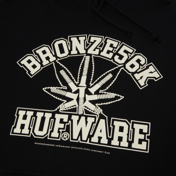 HUF x Bronze56K Plantware Pullover Hoodie For Cheap - Image 4