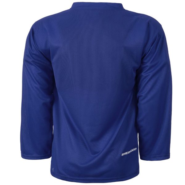 Sherwood SW100 Solid Color Practice Hockey Jerseys - Royal Discount - Image 2