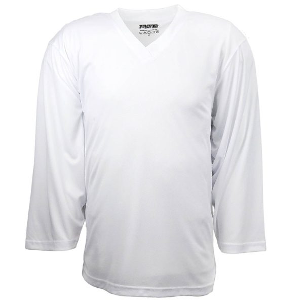 TronX DJ80 Practice Hockey Jersey - White (LIMITED SIZES) Supply
