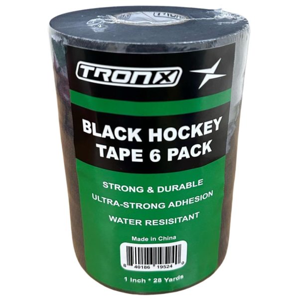 TronX Black Cloth Hockey Tape (6 Pack) For Sale