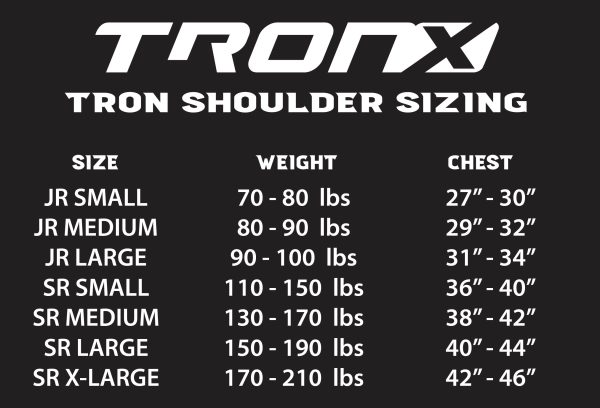 TronX Force Junior Hockey Shoulder Pads Online now - Image 3