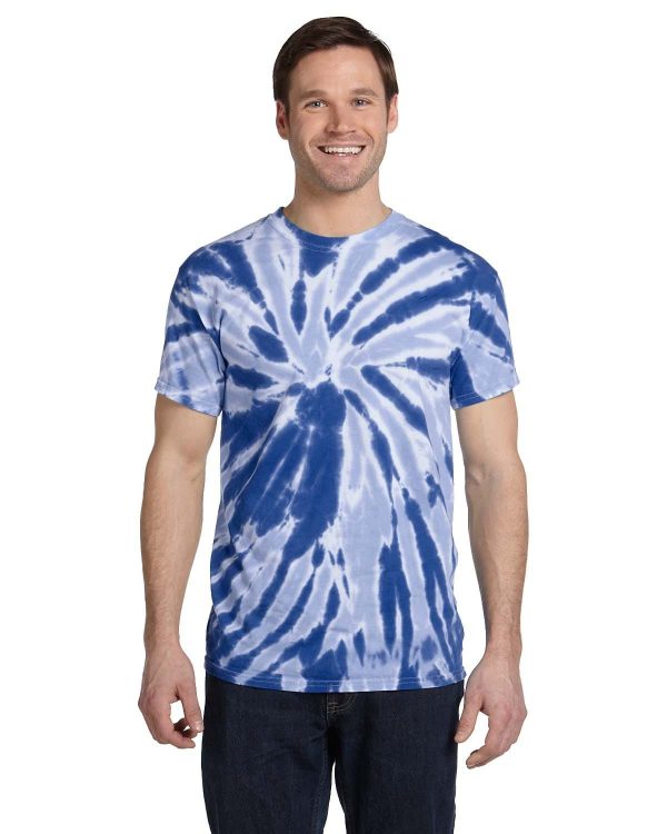 Tie-Dye 100% Cotton Tie-Dyed T-Shirt | Twist Royal For Discount
