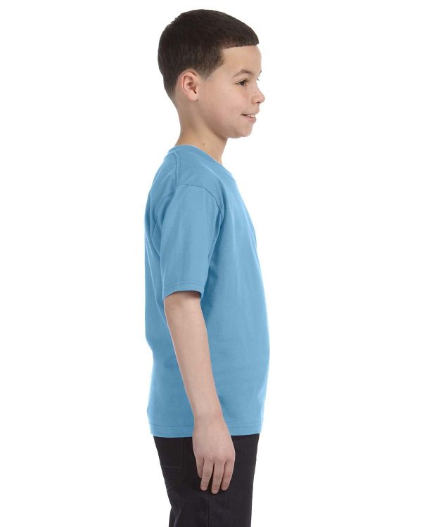 Anvil Youth Fashion Fit T-Shirt | Light Blue For Discount - Image 3