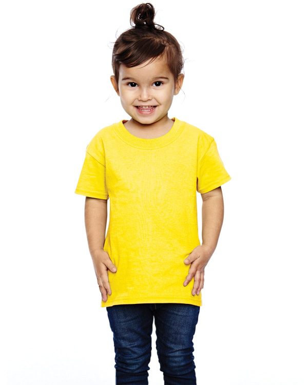 Fruit of the Loom Toddler 100% Heavy Cotton T-Shirt | Yellow Discount