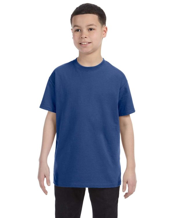 Jerzees Youth Heavyweight 50 50 T-Shirt | Vintage Hth Blue Online