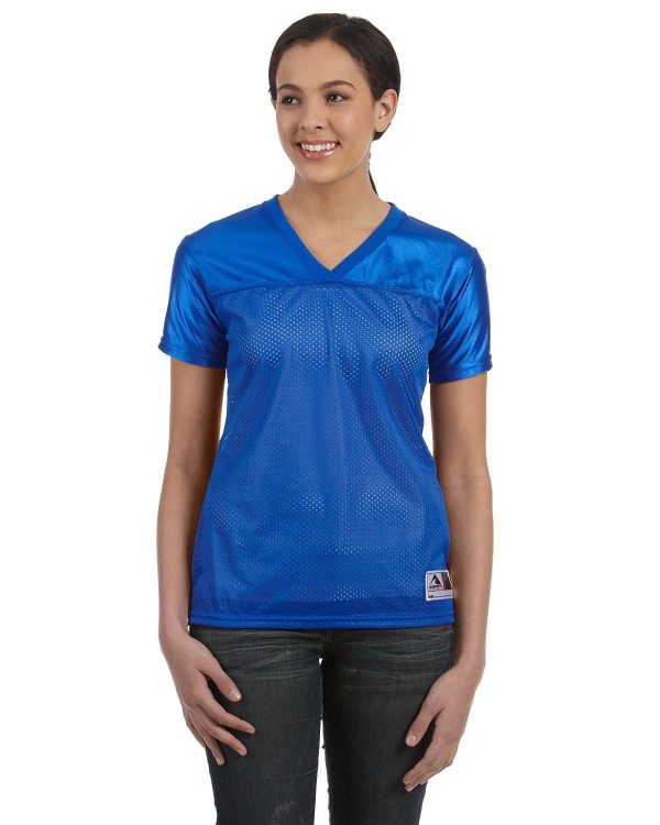 Augusta Ladies Junior Fit Replica Football T-Shirt | Royal Hot on Sale
