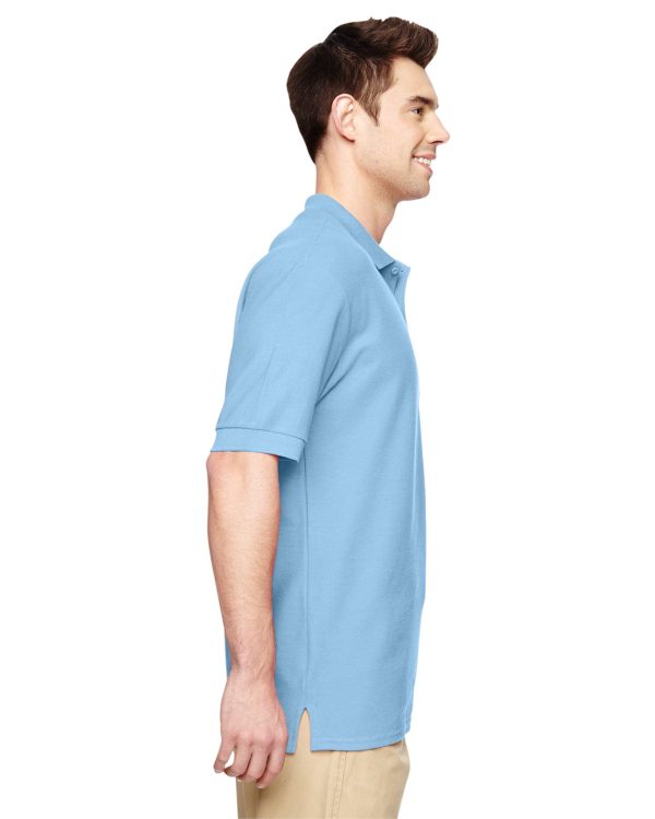 Gildan Premium Cotton Double Pique Sport Shirt | Light Blue Hot on Sale - Image 3