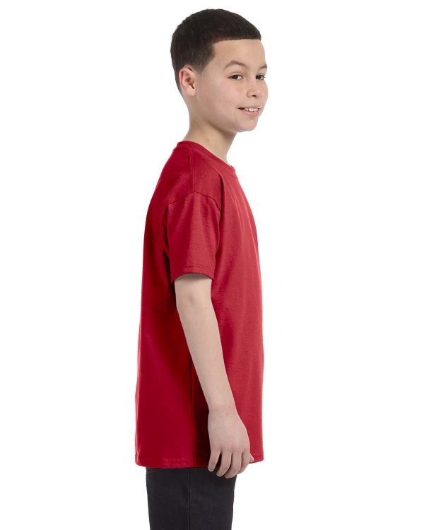 Jerzees Youth Heavyweight 50 50 T-Shirt | True Red Fashion - Image 3