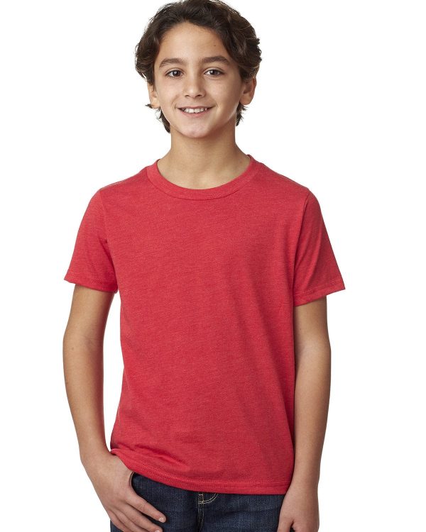 Next Level Boys CVC Crew Tee | Red Hot on Sale