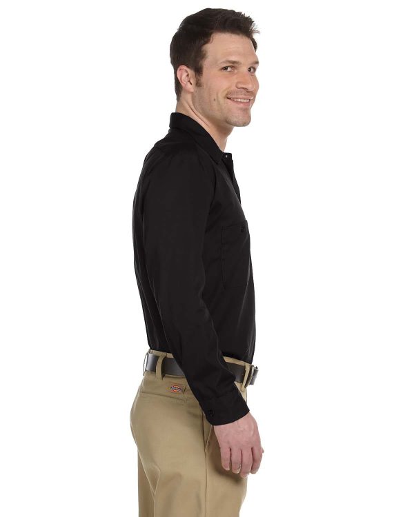 Dickies Industrial Long Sleeve Work Shirt | Black Online now - Image 3