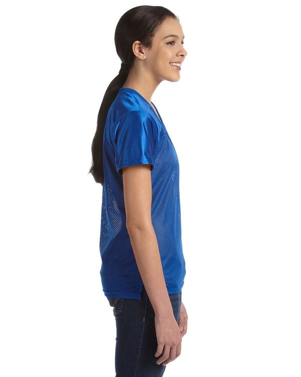 Augusta Ladies Junior Fit Replica Football T-Shirt | Royal Hot on Sale - Image 3