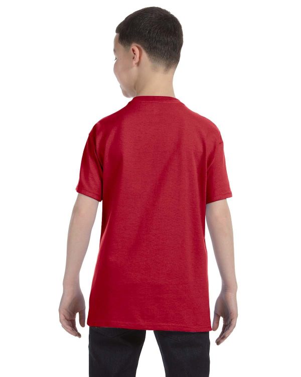 Jerzees Youth Heavyweight 50 50 T-Shirt | True Red Fashion - Image 2