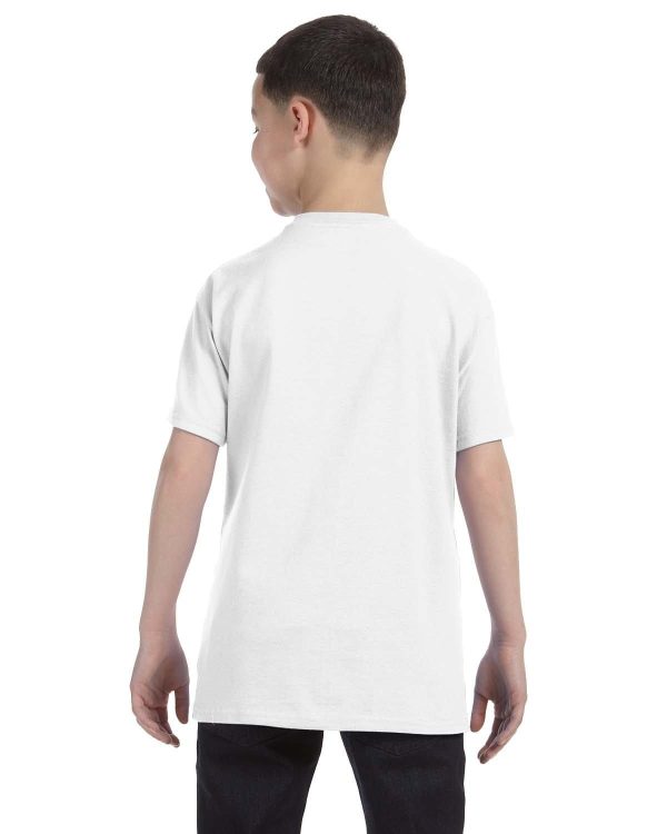 Jerzees Youth Heavyweight 50 50 T-Shirt | White Online - Image 2