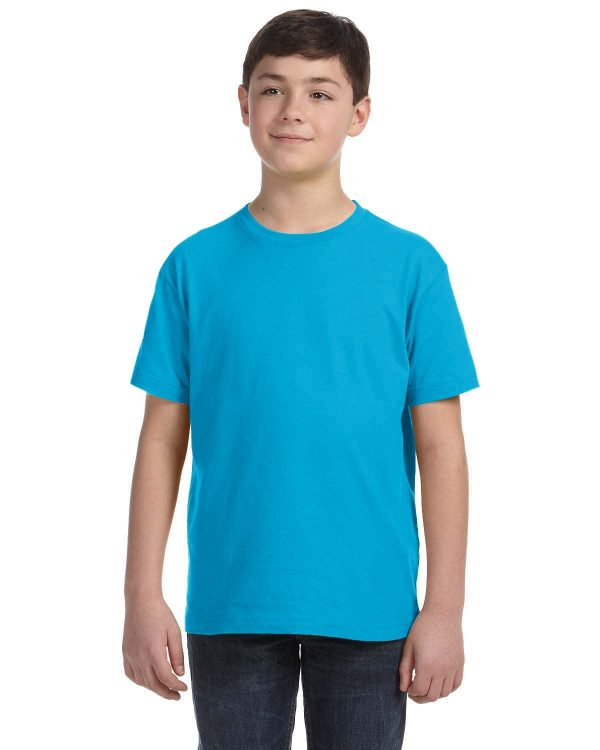 LAT Youth Fine Jersey T-Shirt | Turquoise For Cheap