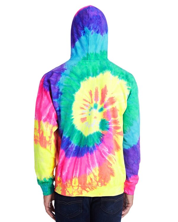 Tie-Dye Pullover Hoodie | Neon Rainbow Online now - Image 2