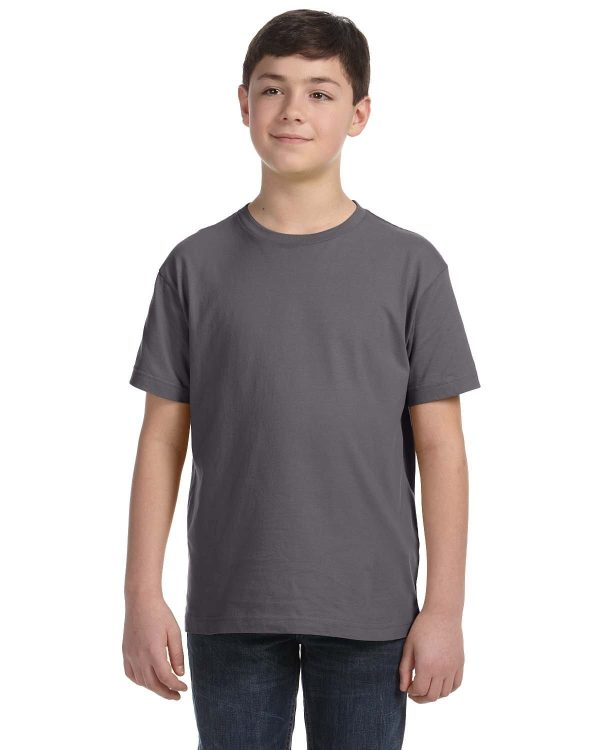 LAT Youth Fine Jersey T-Shirt | Charcoal on Sale