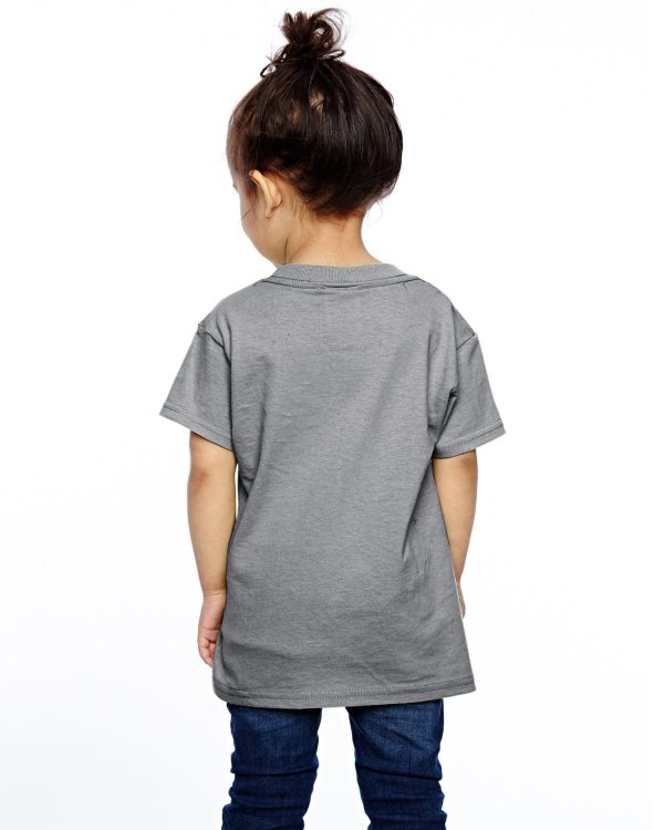 Fruit of the Loom Toddler 100% Heavy Cotton T-Shirt | Athletic Heather Online now - Image 2