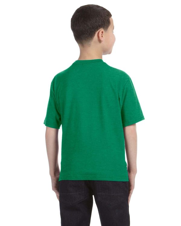 Anvil Youth Fashion Fit T-Shirt | Heather Green Online Hot Sale - Image 2