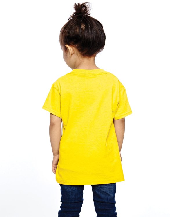 Fruit of the Loom Toddler 100% Heavy Cotton T-Shirt | Yellow Discount - Image 2