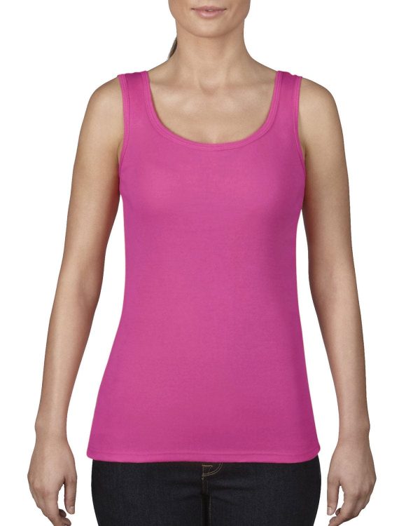 Comfort Colors Ladies Midweight Tank | Neon Pink Fashion