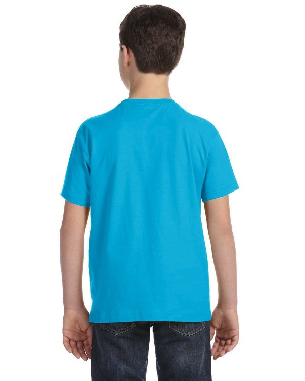 LAT Youth Fine Jersey T-Shirt | Turquoise For Cheap - Image 2