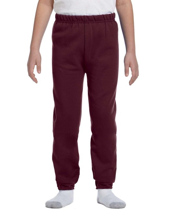 Jerzees Youth Lightweight Fleece Sweatpants | Maroon on Sale