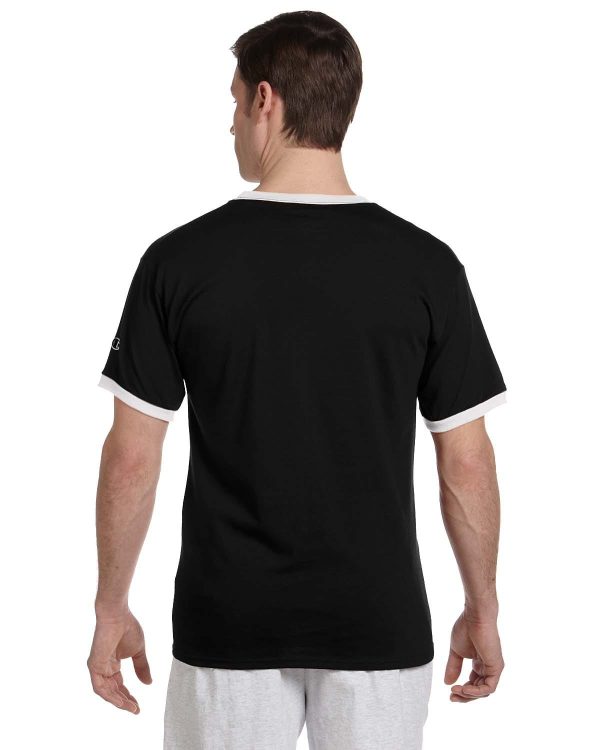 Champion Tagless Ringer Tee | Black  White Online Sale - Image 2