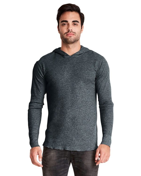 Next Level Adult Thermal Hoody | Heather Charcoal For Sale