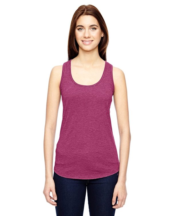 Anvil Ladies Triblend Racerback Tank | Hthr Raspberry Online Sale
