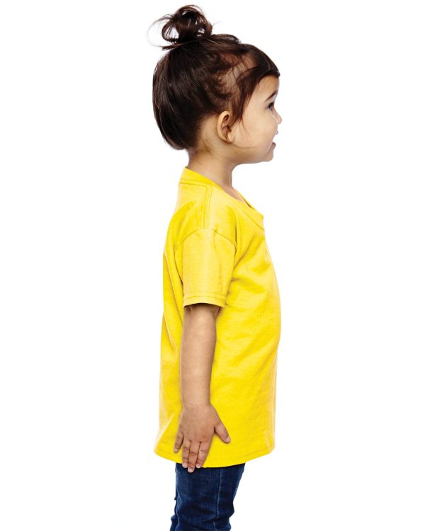 Fruit of the Loom Toddler 100% Heavy Cotton T-Shirt | Yellow Discount - Image 3