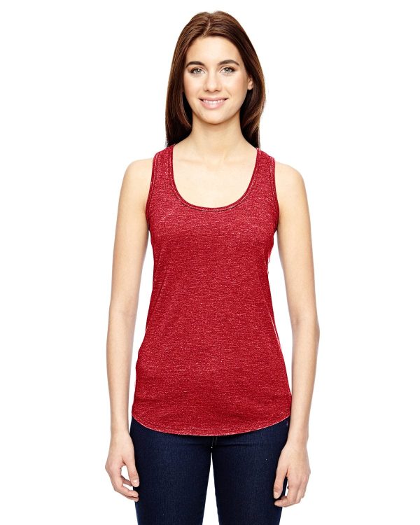 Anvil Ladies Triblend Racerback Tank | Heather Red Supply
