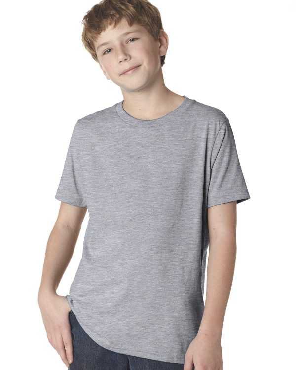 Next Level Boys Premium Short Sleeve Crew Tee | Heather Gray Sale