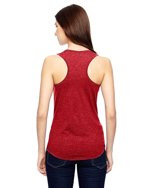 Anvil Ladies Triblend Racerback Tank | Heather Red Supply - Image 2